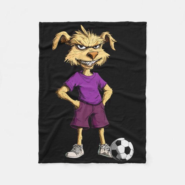 Australian Shepherd Football _3  Fleecedecke (Vorderseite)