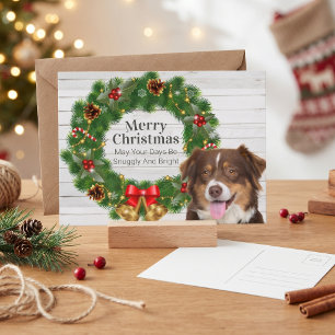 Australian Shepherd Frohe Weihnachten Rustikaler K