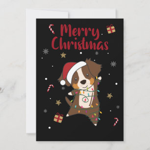 Australian Shepherd Frohe Weihnachts Winter Feiertagskarte