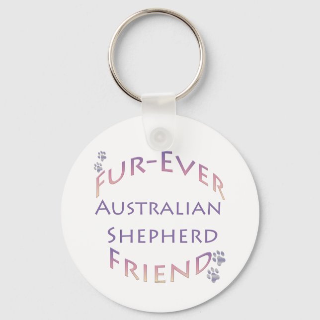 Australian Shepherd Furever Schlüsselanhänger (Vorderseite)