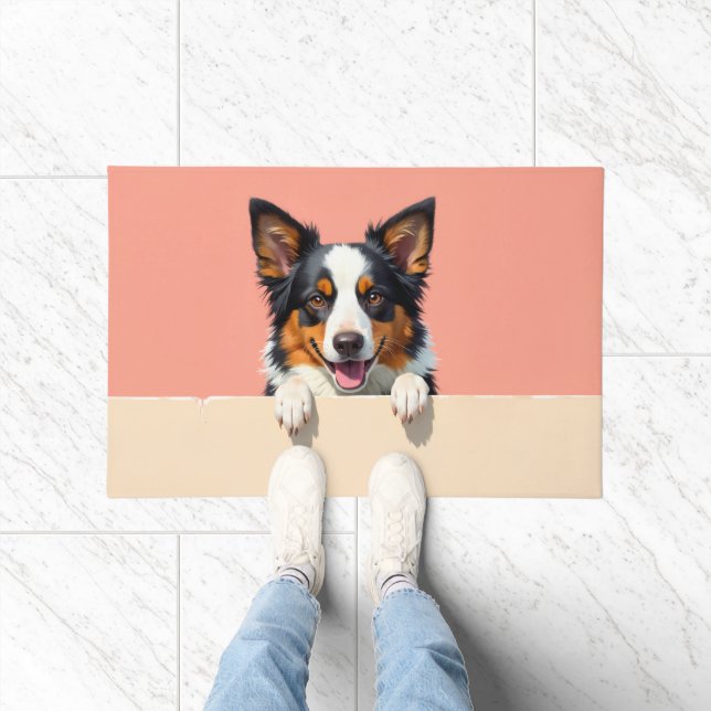 Australian Shepherd Fußmatte Kunst (Indoor)
