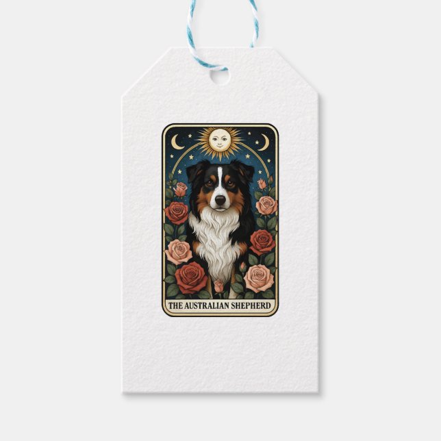 Australian Shepherd Geschenkanhänger (Vorderseite)