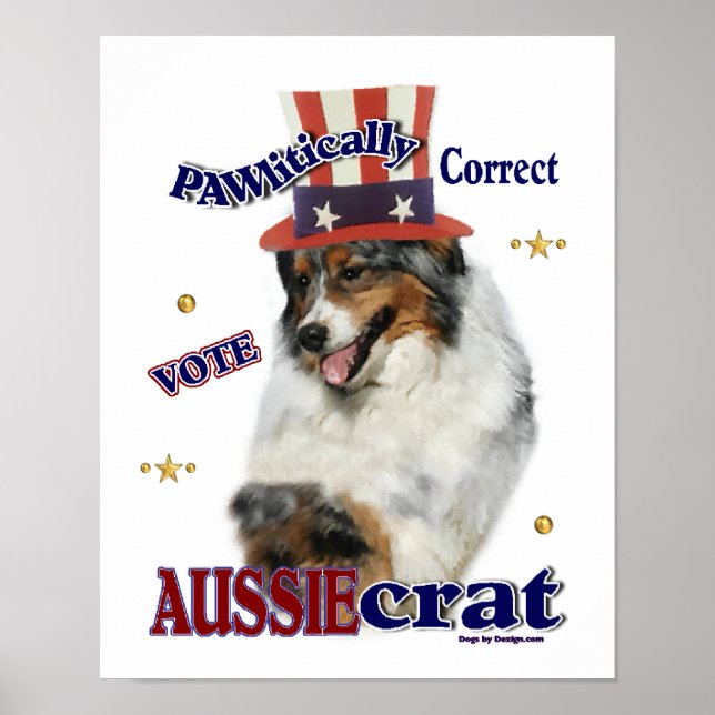 Australian Shepherd Gifts Poster (Vorne)