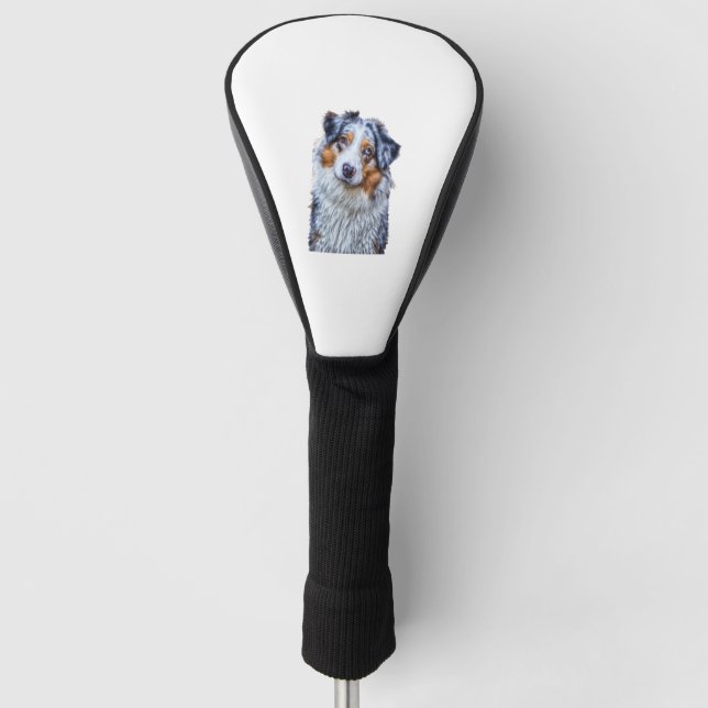Australian Shepherd Golf Headcover (Vorderseite)