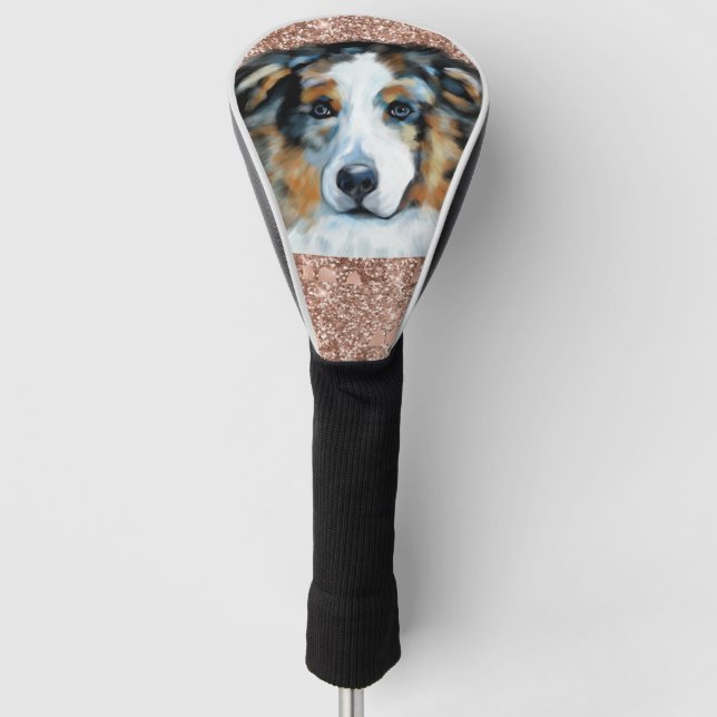 AUSTRALIAN SHEPHERD GOLF HEADCOVER (Vorderseite)