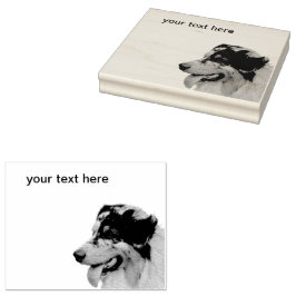 Australian Shepherd Gummistempel