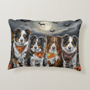 Australian Shepherd Halloween Spooky Dekokissen