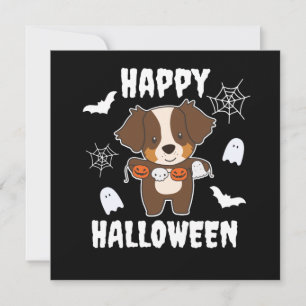 Australian Shepherd Happy Halloween Dog Costume Einladung
