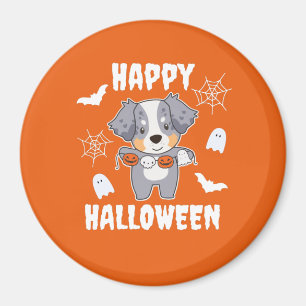 Australian Shepherd Happy Halloween Dog Costume Magnet