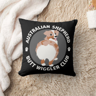 Australian Shepherd Hintern Wigglers Club - Red Me Kissen
