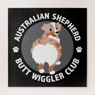 Australian Shepherd Hintern Wigglers Club - Red Me Puzzle