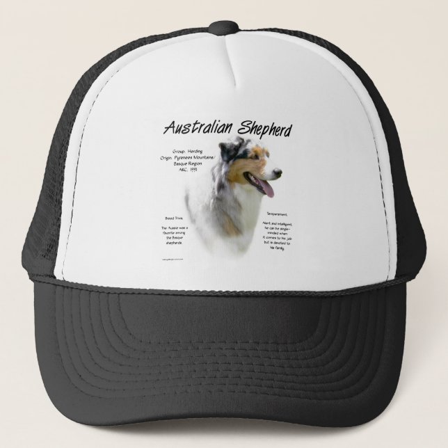 Australian Shepherd History, All about Aussies Truckerkappe (Vorderseite)