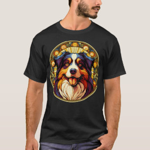 Australian Shepherd Hund Besitzer Geschenk Art Dec T-Shirt