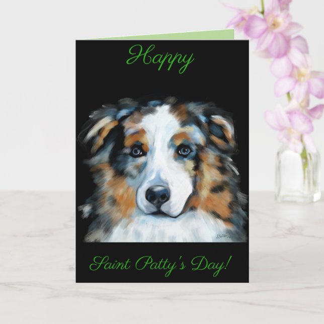 Australian Shepherd Karte (Orchidee)