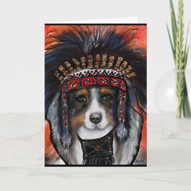 AUSTRALIAN SHEPHERD KARTE (Vorderseite)