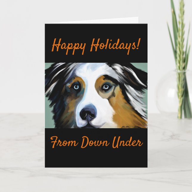 Australian Shepherd Karte (Vorderseite)