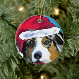 Australian Shepherd Keramik Ornament