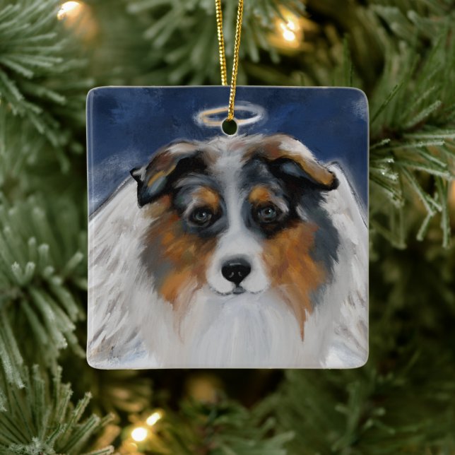 Australian Shepherd Keramikornament (Baum)