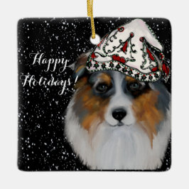 Australian Shepherd Keramikornament