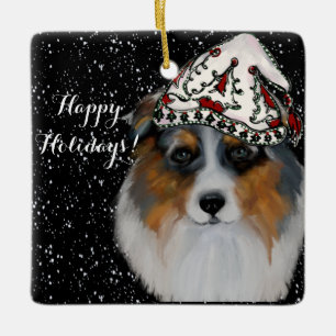 Australian Shepherd Keramikornament