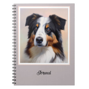 Australian Shepherd Kopf - Notizblock