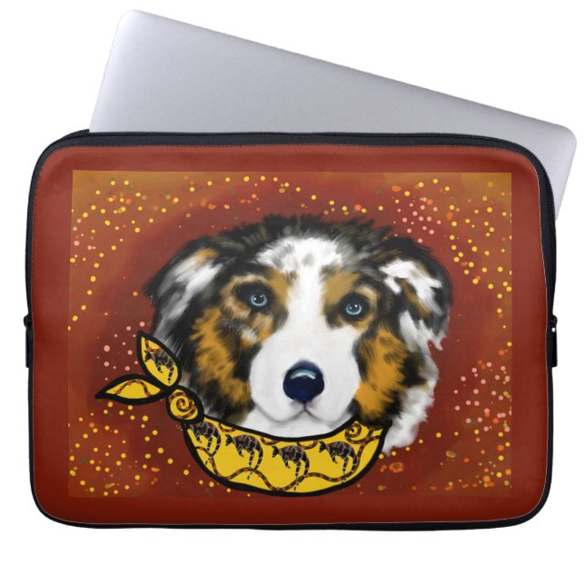 AUSTRALIAN SHEPHERD LAPTOPSCHUTZHÜLLE (Vorderseite)