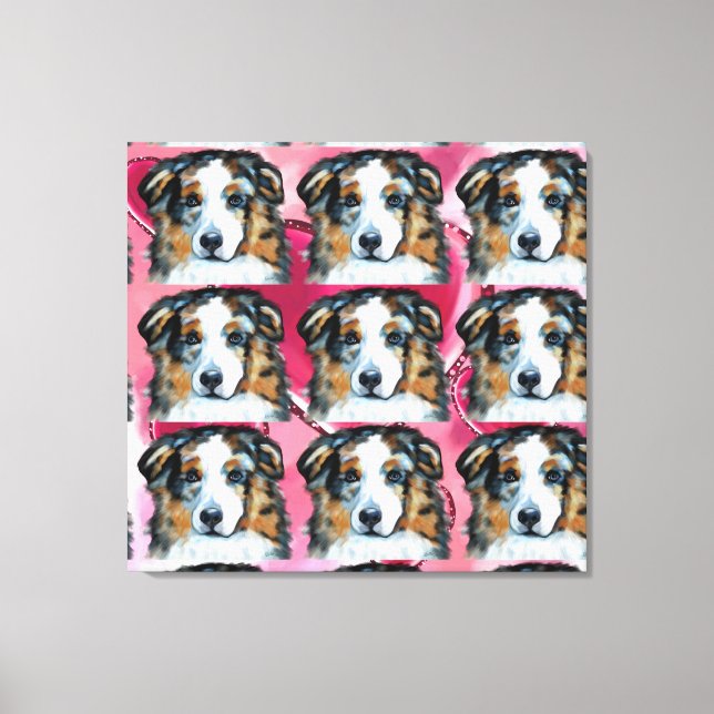 Australian Shepherd Leinwanddruck (Vorderseite)