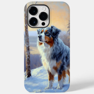 Australian Shepherd Let It Snow Christmas Case-Mate iPhone 14 Pro Max Hülle