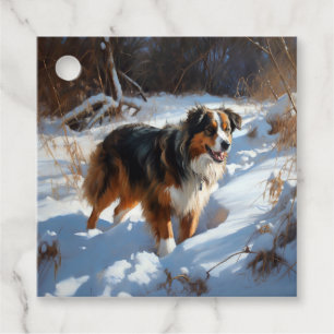 Australian Shepherd Let It Snow Christmas Geschenkanhänger