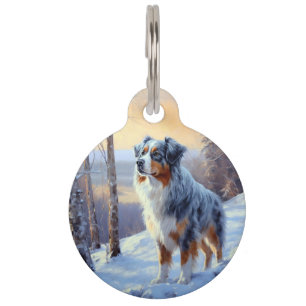 Australian Shepherd Let It Snow Christmas Haustiermarke
