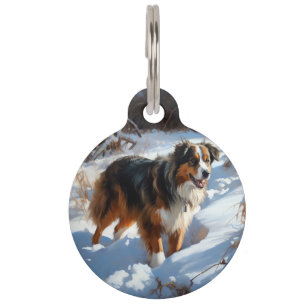 Australian Shepherd Let It Snow Christmas Haustiermarke