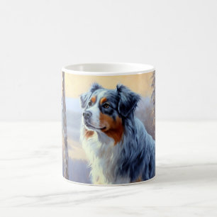 Australian Shepherd Let It Snow Christmas Kaffeetasse