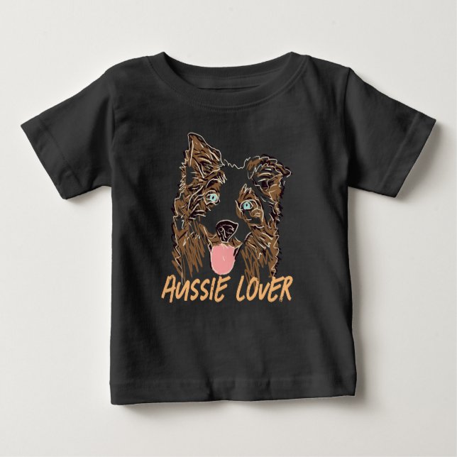 Australian Shepherd Lover Baby T-shirt (Vorderseite)