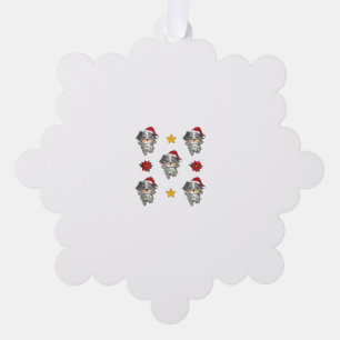 Australian Shepherd Merry Christmas Winter Hogs Ch Ornament Karte