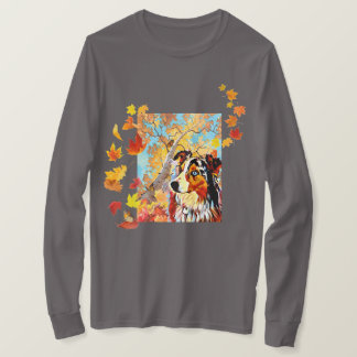 Australian Shepherd & Monarch-Schmetterlinge T-Shi T-Shirt
