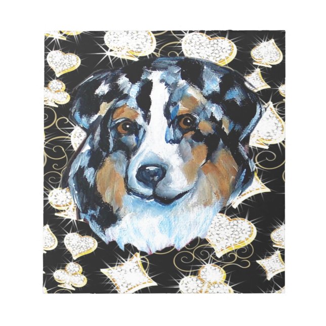 AUSTRALIAN SHEPHERD NOTIZBLOCK (Vorderseite)