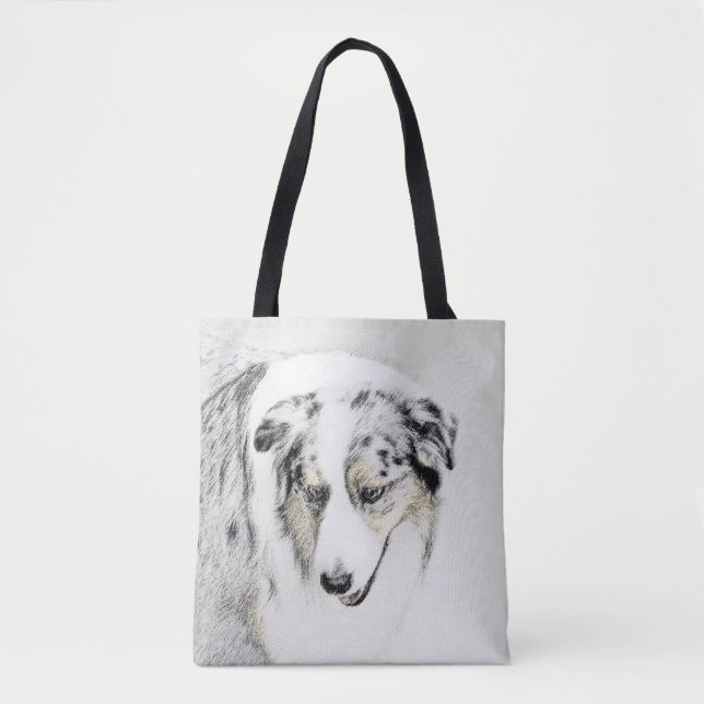 Australian Shepherd Painting - Original Dog Art (Vorderseite)
