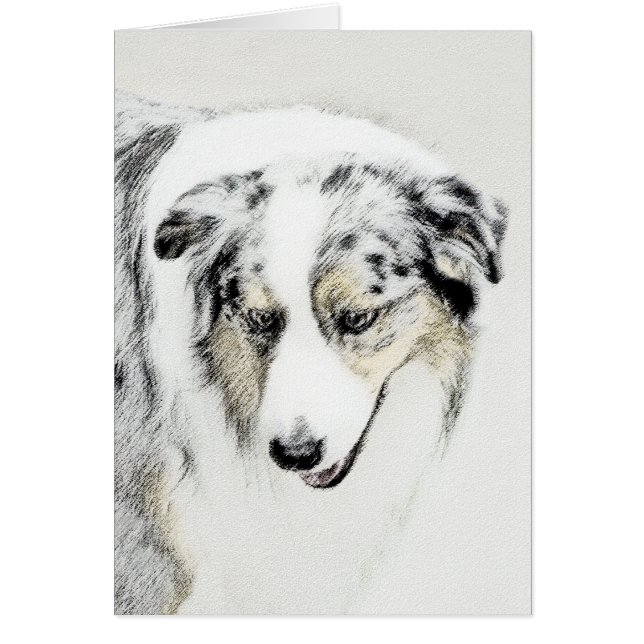 Australian Shepherd Painting - Original Dog Art (Vorne)