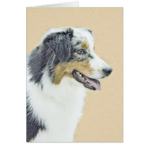 Australian Shepherd Painting - Original Dog Art