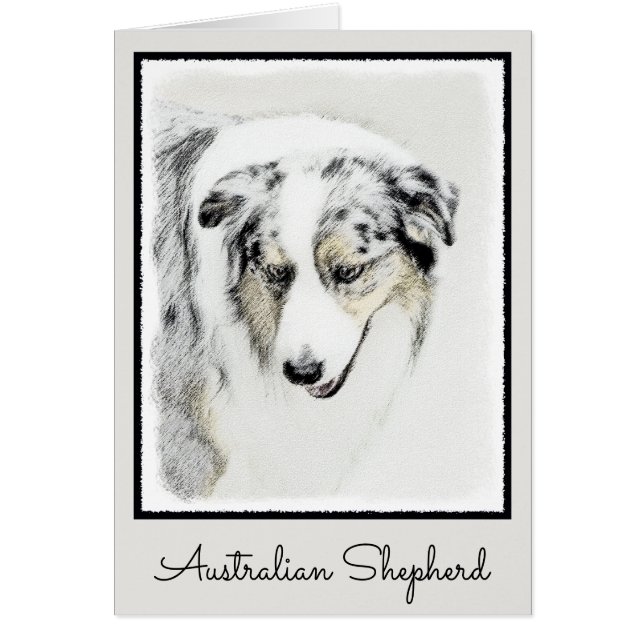 Australian Shepherd Painting - Original Dog Art (Vorne)