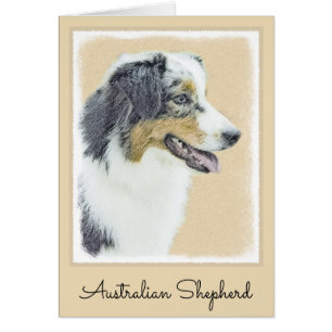 Australian Shepherd Painting - Original Dog Art