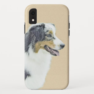 Australian Shepherd Painting - Original Dog Art Case-Mate iPhone Hülle