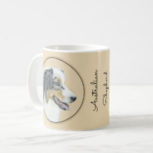 Australian Shepherd Painting - Original Dog Art Kaffeetasse