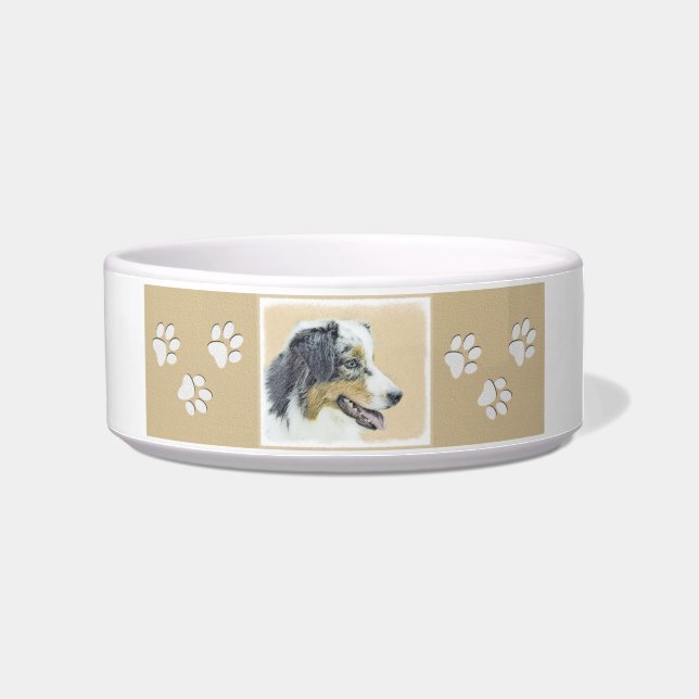 Australian Shepherd Painting - Original Dog Art Napf (Rechts)