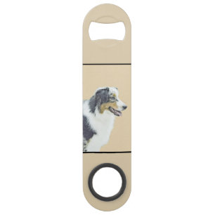 Australian Shepherd Painting - Original Dog Art Speed Flaschenöffner