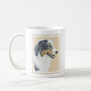 Australian Shepherd Painting - Original Dog Art Tasse