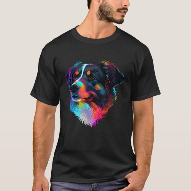 Australian Shepherd Pop Australian Shepherd T-Shirt (Vorderseite)
