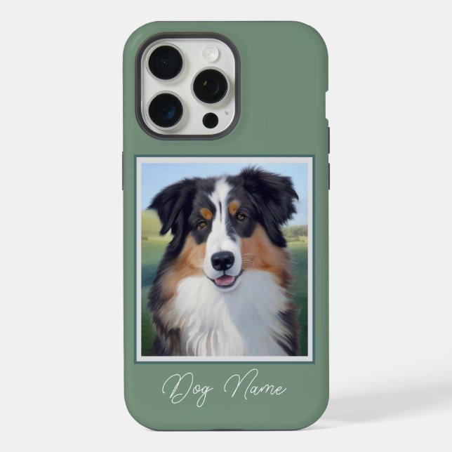 Australian Shepherd Portrait  -  iPhone Hülle (Rückseite)