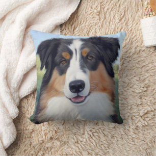 Australian Shepherd Portrait - Kissen