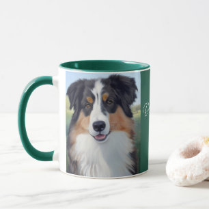 Australian Shepherd Portrait - Tasse